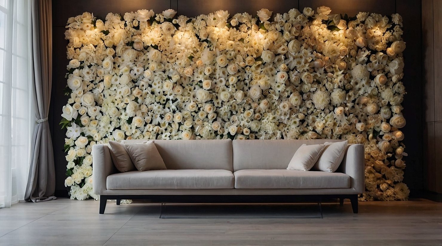 Leonardo Kino XL elegant wedding decoration elegant flower wal 1