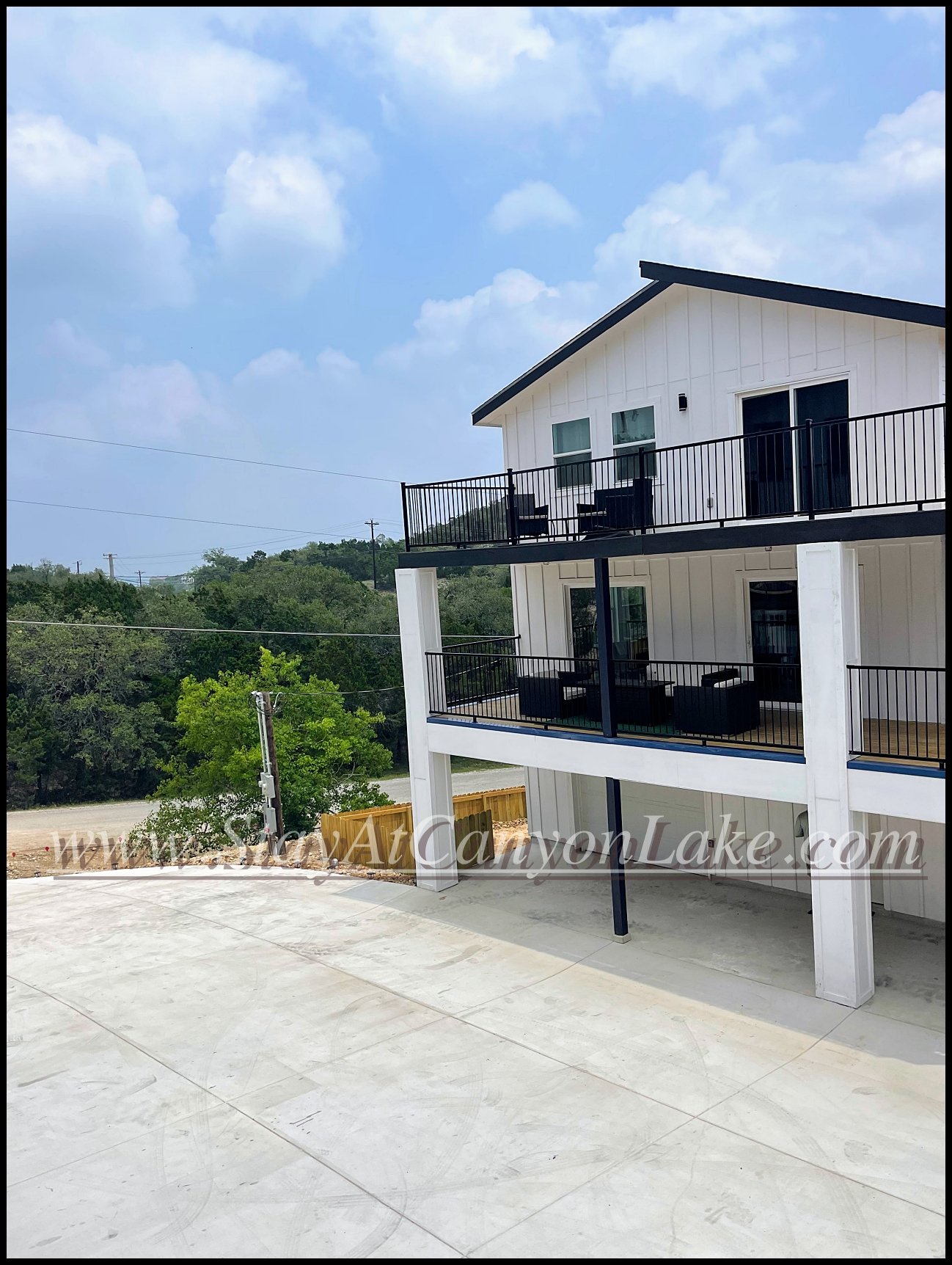 Spacious vacation rental with large balconies, offering unmatched comfort and convenience compared to Canyon Lake hotels